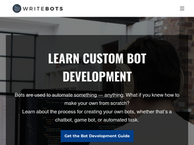 'writebots.com' screenshot