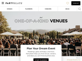 'partyslate.com' screenshot