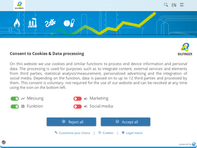 'bilfinger.com' screenshot