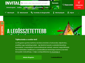 'invitalpet.hu' screenshot