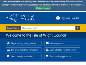 'iow.gov.uk' screenshot