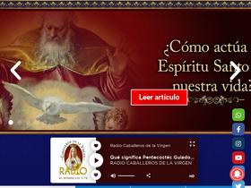 'caballerosdelavirgen.org' screenshot