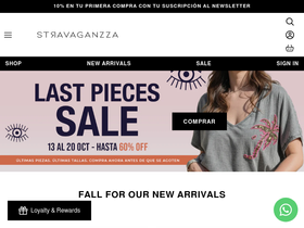 shopstravaganzza.com homepage screenshot