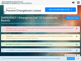 'emergency-forum.de' screenshot
