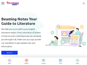 'beamingnotes.com' screenshot