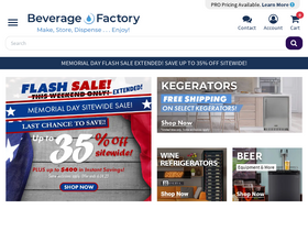 'beveragefactory.com' screenshot