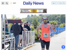 'peninsuladailynews.com' screenshot