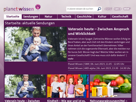 'planet-wissen.de' screenshot