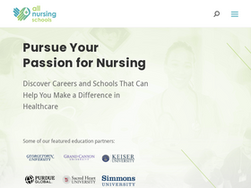 'allnursingschools.com' screenshot