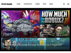 'hitechgazette.com' screenshot