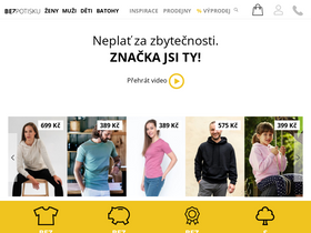 'bezpotisku.cz' screenshot