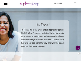 'myfoodstory.com' screenshot