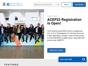 'acep.org' screenshot