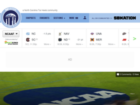 'tarheelblog.com' screenshot