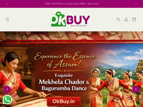 okbuy.in homepage screenshot