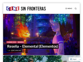 'cinesinfronteras.com' screenshot