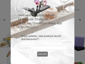 splishsplashhandmadeproducts.ca homepage screenshot