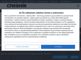 'civishir.hu' screenshot