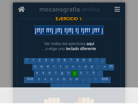 'mecanografia-online.com' screenshot