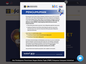 'efiling.dgip.go.id' screenshot