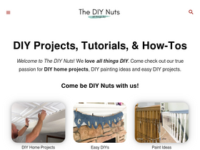'thediynuts.com' screenshot