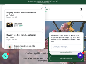 InnTeas homepage screenshot
