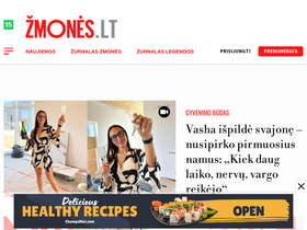 'zmones.lt' screenshot