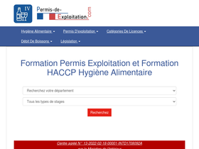 'permis-de-exploitation.com' screenshot