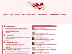 'frasidamore.net' screenshot
