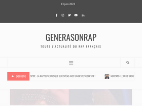 'generasonrapfr.com' screenshot