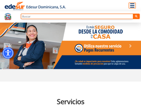 'edesur.com.do' screenshot
