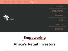 'africanfinancials.com' screenshot