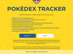 'pokedextracker.com' screenshot