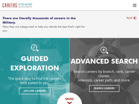 'careersinthemilitary.com' screenshot