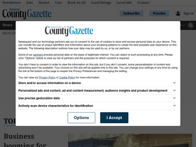'somersetcountygazette.co.uk' screenshot