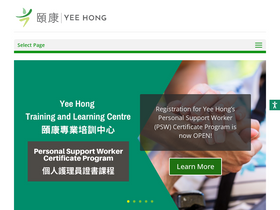'yeehong.com' screenshot
