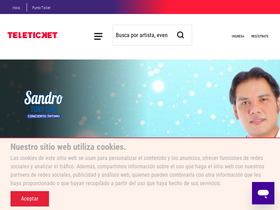 'teleticket.com.pe' screenshot