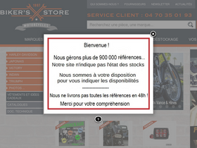 'bikers-store.fr' screenshot