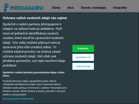 'mediaguru.cz' screenshot