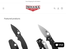 indianaknives.com homepage screenshot