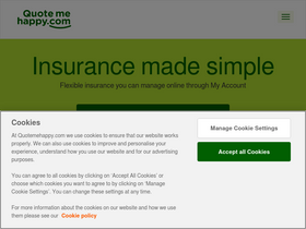 'quotemehappy.com' screenshot