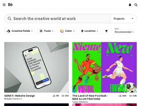 'behance.net' screenshot