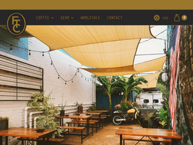 flattrackcoffee.com homepage screenshot