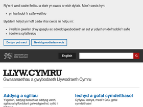 'llyw.cymru' screenshot