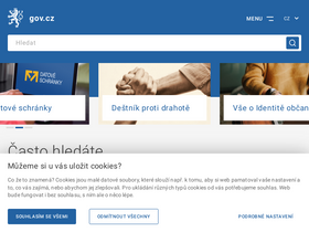 'gov.cz' screenshot