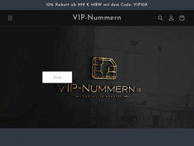 vip-nummern.de homepage screenshot