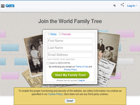 'geni.com' screenshot