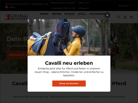 cavalli-reitsport.ch homepage screenshot