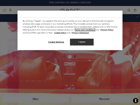 'gant.com' screenshot