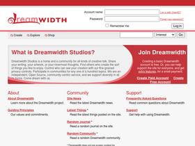'castbytheglyph.dreamwidth.org' screenshot
